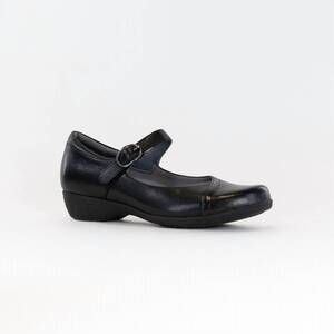 NEW DANSKO women's fawna shoes - wide in black milled nappa